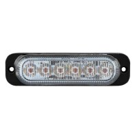 LED Blitzmodul - Serie MD6, LED, LED Blitzmodul, F.L.: klar, LEDs: KLAR, 12-24 Volt  - Frontblitzer-Heckblitzer