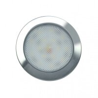 LED Beleuchtung Serie 7515, DM 76 x 9 mm, 250 lm, Chromrahmen, warmweiß, 12 Volt