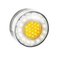 LED Beleuchtung Serie Serie 80, Frontblinker mit weißer Markierungsleuchte, 24 Volt