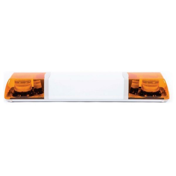 Serie 70 Warnlichtbalken, 4-360° LED Blitzmodule, beleuchtb. Mittelteil weiß,  Länge: 152,40 cm, gelb, 12-24 Volt
