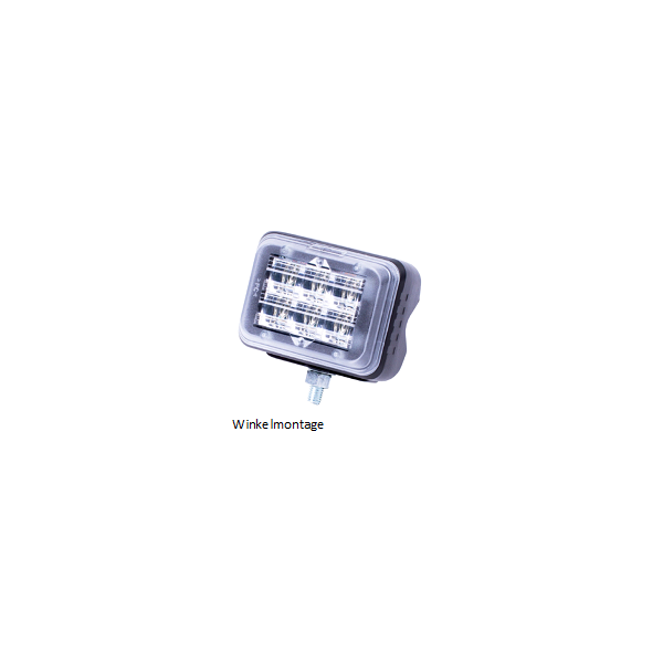 LED Blitzmodul - Serie SECURILED, LED Modul, F.L.: klar, LEDs: ROT, 10-30 Volt, Winkelmontage  - Frontblitzer-Heckblitzer